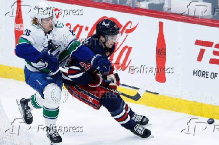 NHL: Vancouver Canucks at Winnipeg Jets