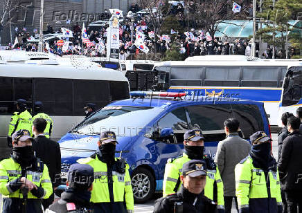 Impeached South Korean President Yoon Suk Yeol arrives at Seoul Western District Court in Seoul