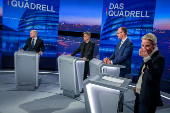 ?Quadrell? TV debate of candidates before general elections in Germany