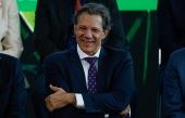 O ministro Fernando Haddad em cerimnia de lanamento do Plano Safra