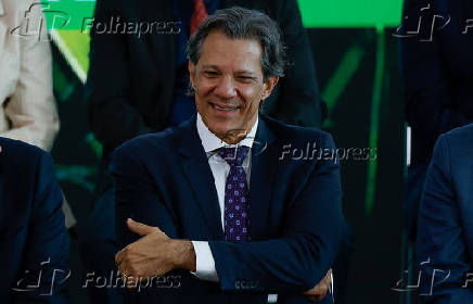 O ministro Fernando Haddad em cerimnia de lanamento do Plano Safra