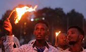 Meskel festival celebration, in Addis Ababa