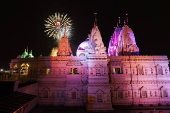 Diwali celebrations at Neasden Temple in London