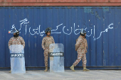 Aftermath of an anti-government rally by supporters of former Pakistani PM Khan's party PTI, in Islamabad