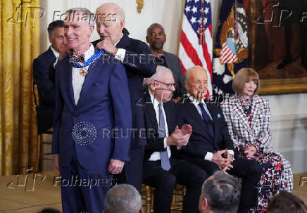 U.S. President Biden presents Presidential Medal of Freedom during ceremony at the White House