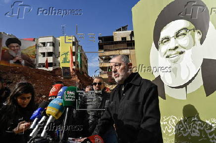 Senior Hezbollah official Safa visits site of Nasrallah's assassination in Beirut surburb