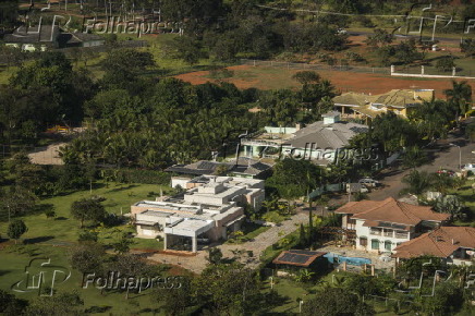 Vista area do bairro Park Way, em Braslia (DF)