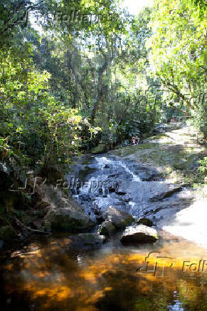 Cachoeira do Tombo, no Parque Estadual da Cantareira, em So Paulo 