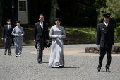 Japan's Princess Aiko visits the tomb of late Empress Nagako, in Hachioji