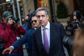 Michael Cohen departs home to testify in Republican presidential candidate and former U.S. President Donald Trump's criminal trial in New York