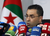 Presidential candidate Youcef Aouchiche press conference in Algiers