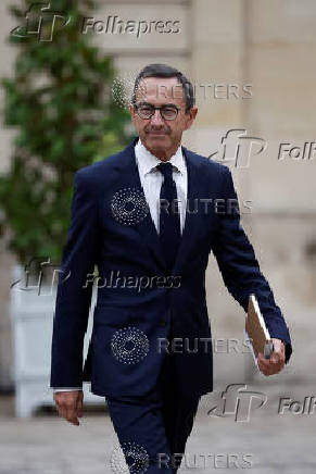 Meeting of the newly-named French government at Matignon in Paris