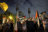 Protest against Israeli airstrikes on Hezbollah's central headquarters