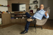 Jos Dirceu, ex-ministro do governo Lula, em sua casa durante entrevista para a Folha 