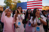 FILE PHOTO: The Wider Image - Behind the curtains: scenes from the US election