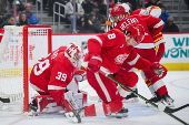 NHL: Calgary Flames at Detroit Red Wings