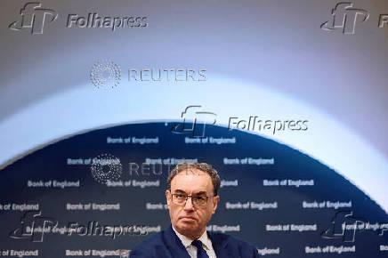 Governor of the Bank of England Bailey attends the biannual Financial Stability Report press conference, in London