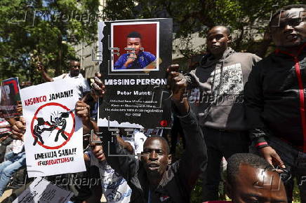 People protests against abductions in Kenya