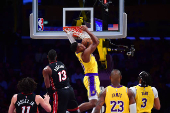 NBA: Miami Heat at Los Angeles Lakers