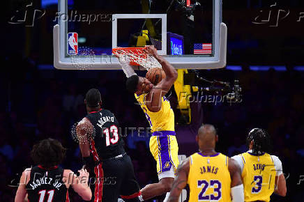 NBA: Miami Heat at Los Angeles Lakers