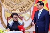 Indonesian Foreign Minister Retno Marsudi visits Vietnam