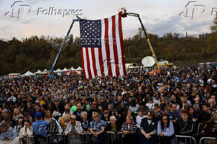 Democratic presidential nominee and U.S. Vice President Kamala Harris campaigns in Pennsylvania