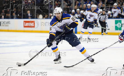 NHL: St. Louis Blues at New York Rangers