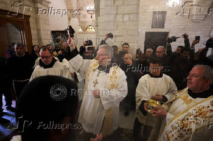 Ceremonial launch of Advent leading to Christmas, in Bethlehem