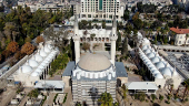 A drone view shows Sulaymaniyya Takiyya in Damascus