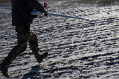 Ukrainian forces conduct aerial reconnaissance near the frontline in eastern Ukraine