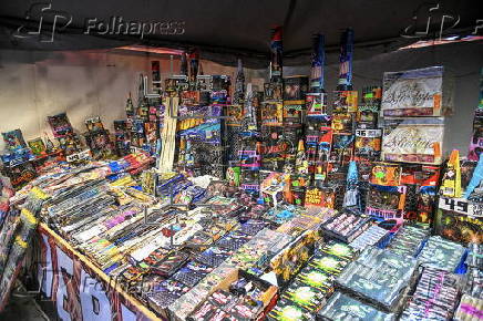 Fireworks on sale in Szczecin ahead of New Year's Eve