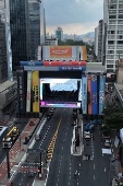 Montagem e passagem de som do palco rveillon da paulista em so paulo