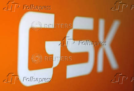 FILE PHOTO: Illustration shows GSK (GlaxoSmithKline) logo