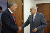 UNRWA Commissioner-General Philippe Lazzarini meets with Lebanon's caretaker Foreign Minister Abdallah Bou Habib in Beirut