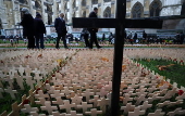 Field of Remembrance at Westminster Abbey in London