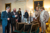 Britain's King Charles attends the 35th anniversary reception of the King's Foundation, in Cumnock