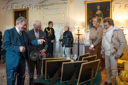 Britain's King Charles attends the 35th anniversary reception of the King's Foundation, in Cumnock