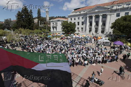 Pro-Palestinian student encampment at the University of California Berkeley