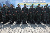 Security preparation before the Inauguration of President-elect Prabowo Subianto and Vice President-elect Gibran Rakabuming Raka in Jakarta