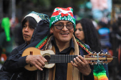 Desfile navideo en La Paz Bolivia