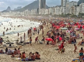 Praia de Copacabana no RJ