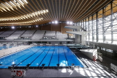 The Aquatics Centre for the Paris 2024 Olympic Games in Saint Denis