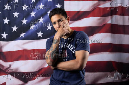 Portraits at the Team USA media summit ahead of the Paris Olympics and Paralympics, at an event in New York