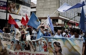 Grupos sociales protestan contra el Gobierno y la falta de acceso al agua en Costa Rica