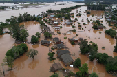 Flooding due to heavy rains in Rio Grande do Sul in Brazil