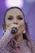 Show da cantora Ivete Sangalo no palco Mundo