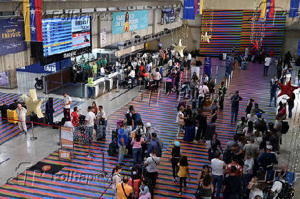 Venezuela offers reward for opposition candidate Edmundo Gonzalez?s arrest, in Simon Bolivar International airport in Maiquetia