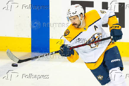 NHL: Nashville Predators at Calgary Flames