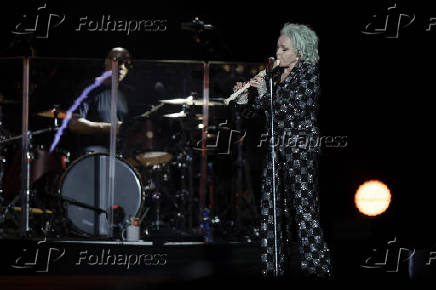 Show da cantora Cyndi Lauper, no palco Mundo, no Rock in Rio 2024