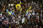 Protest in Tel Aviv calls for Gaza ceasefire, hostages release